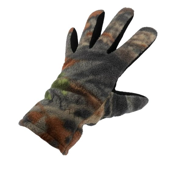 3M Thinsulate Camouflage Deerskin Gloves Cinched Wrist 40 gram Adult Small - Picture 7 of 11